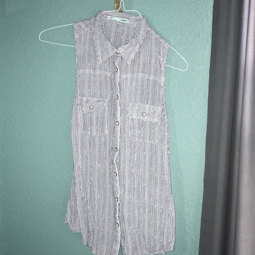 Pin Stripped Maurice’s Top